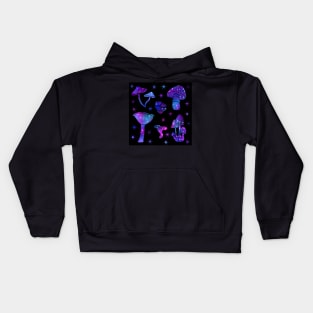 Mushroom space print Kids Hoodie